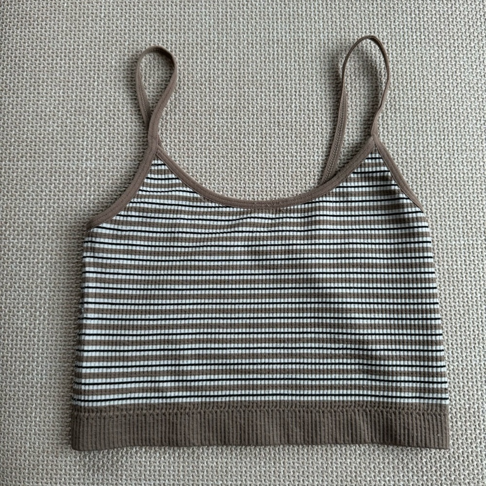 Brown Stripped Tank